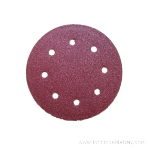 Aluminum oxide abrasive sanding disc with paper backing